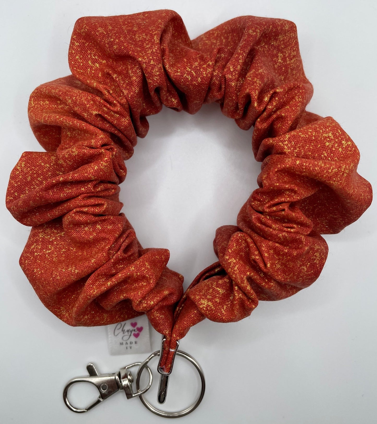 Pumpkin Scrunchie Wristlet