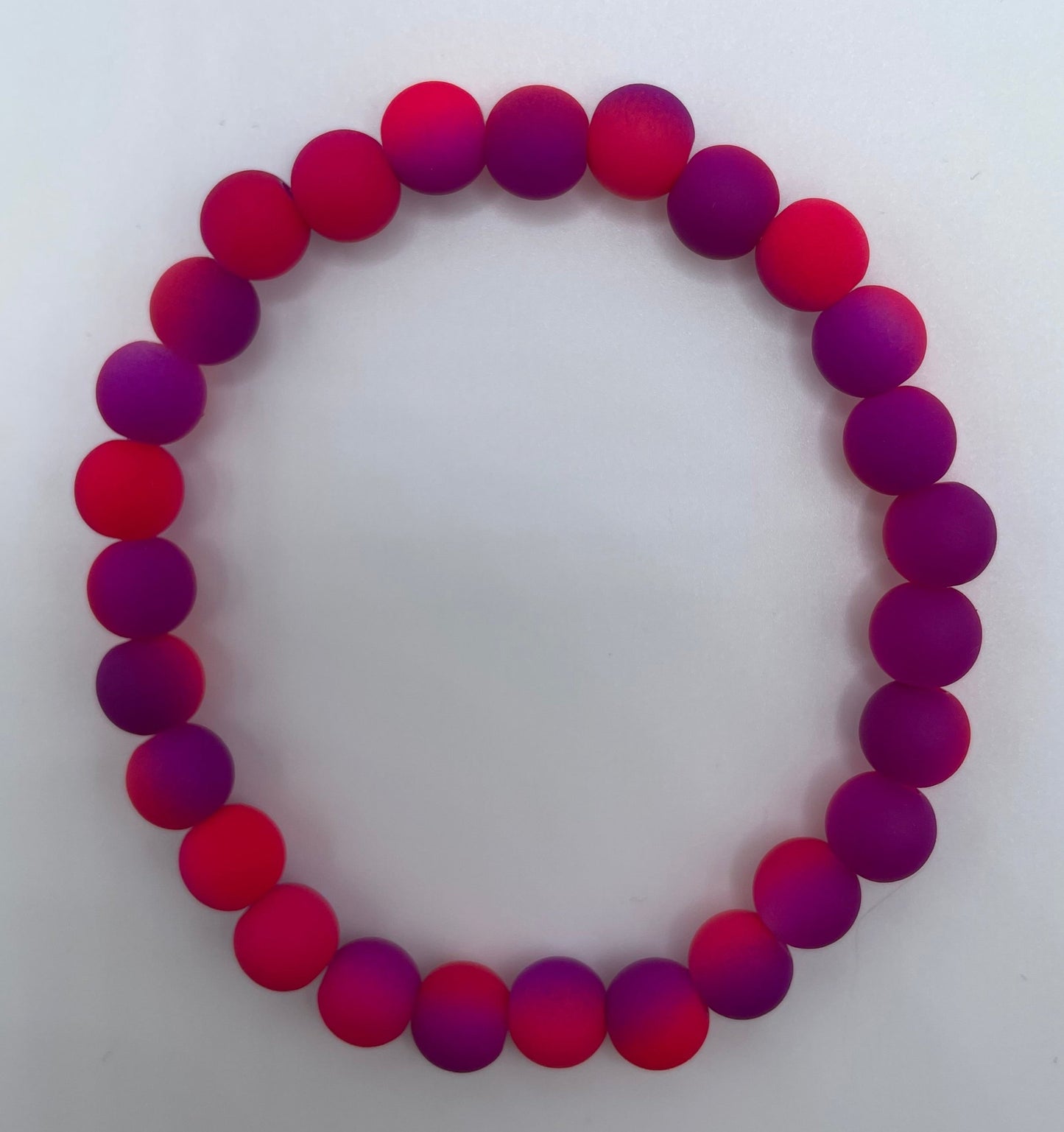 Purple/Pink Beaded Bracelet