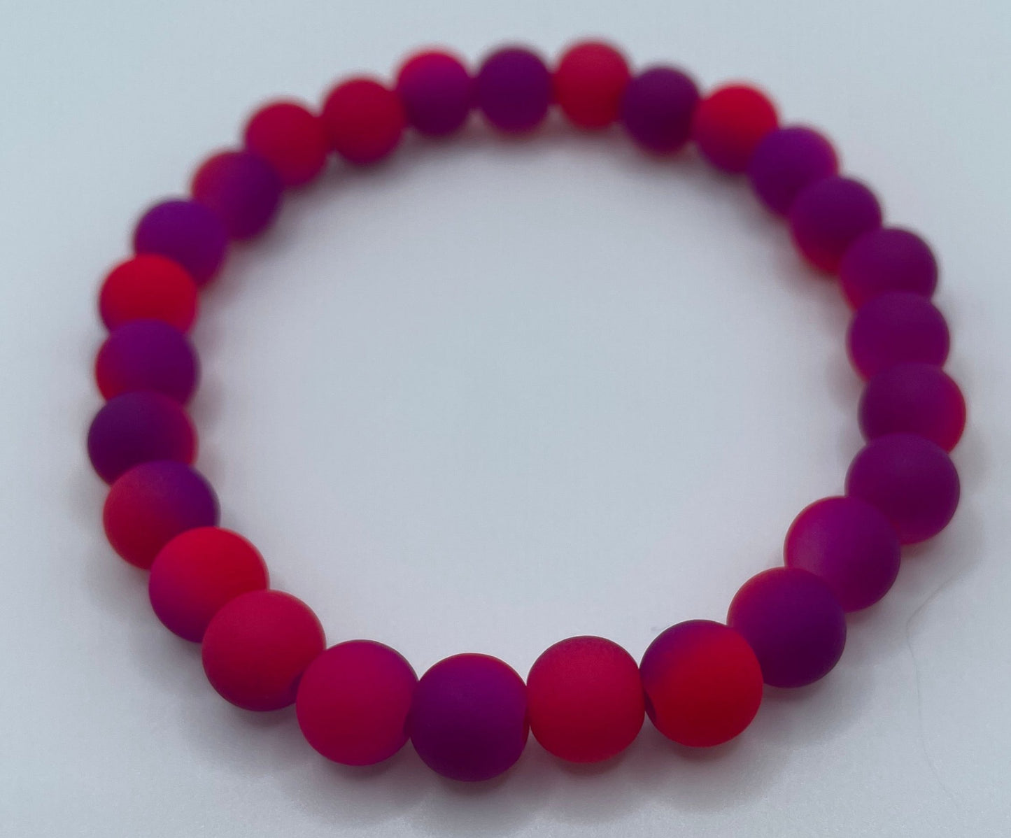 Purple/Pink Beaded Bracelet