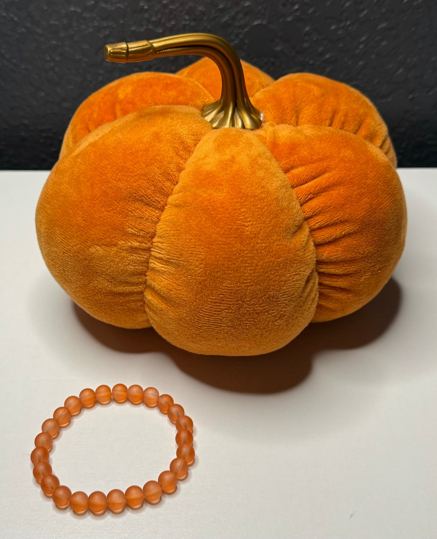 Pumpkin Spice Beaded Bracelet